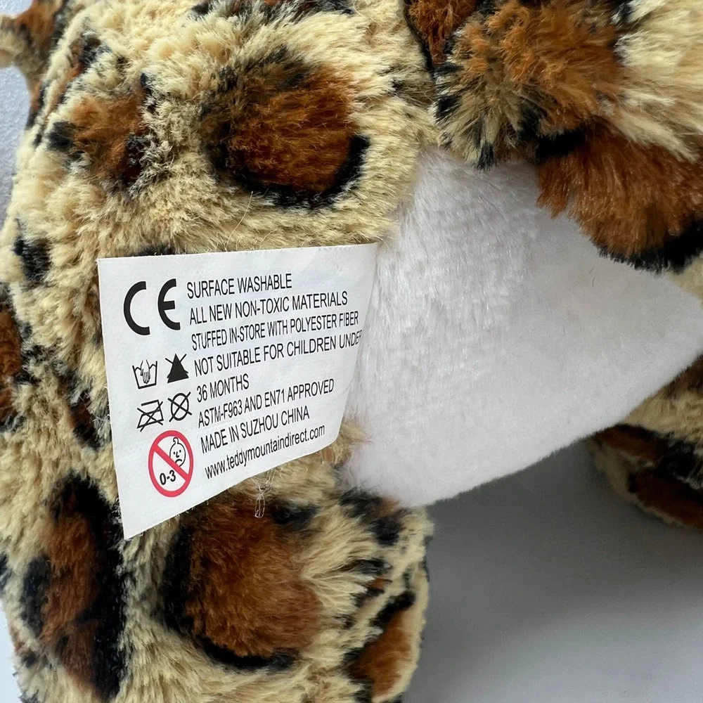 Teddy Mountain Charlie the Cheetah Plush  12in